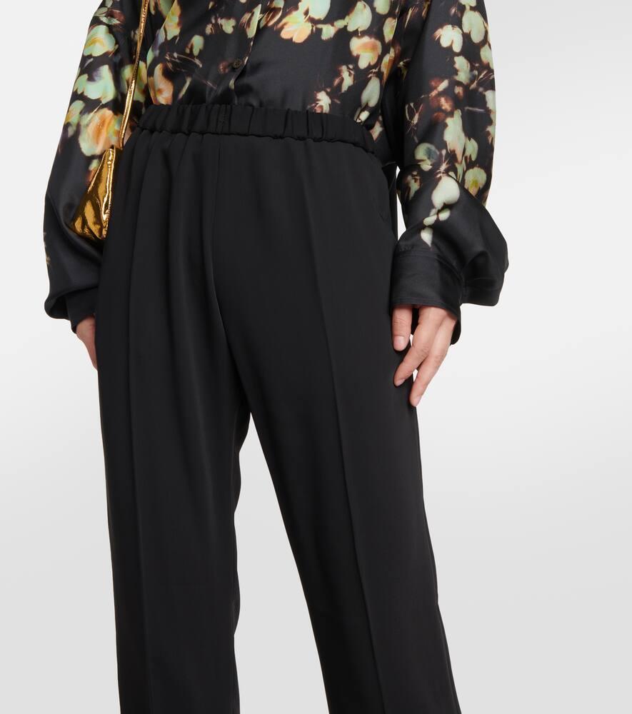 DRIES VAN NOTEN High-rise Tapered Pants In Black Product Image