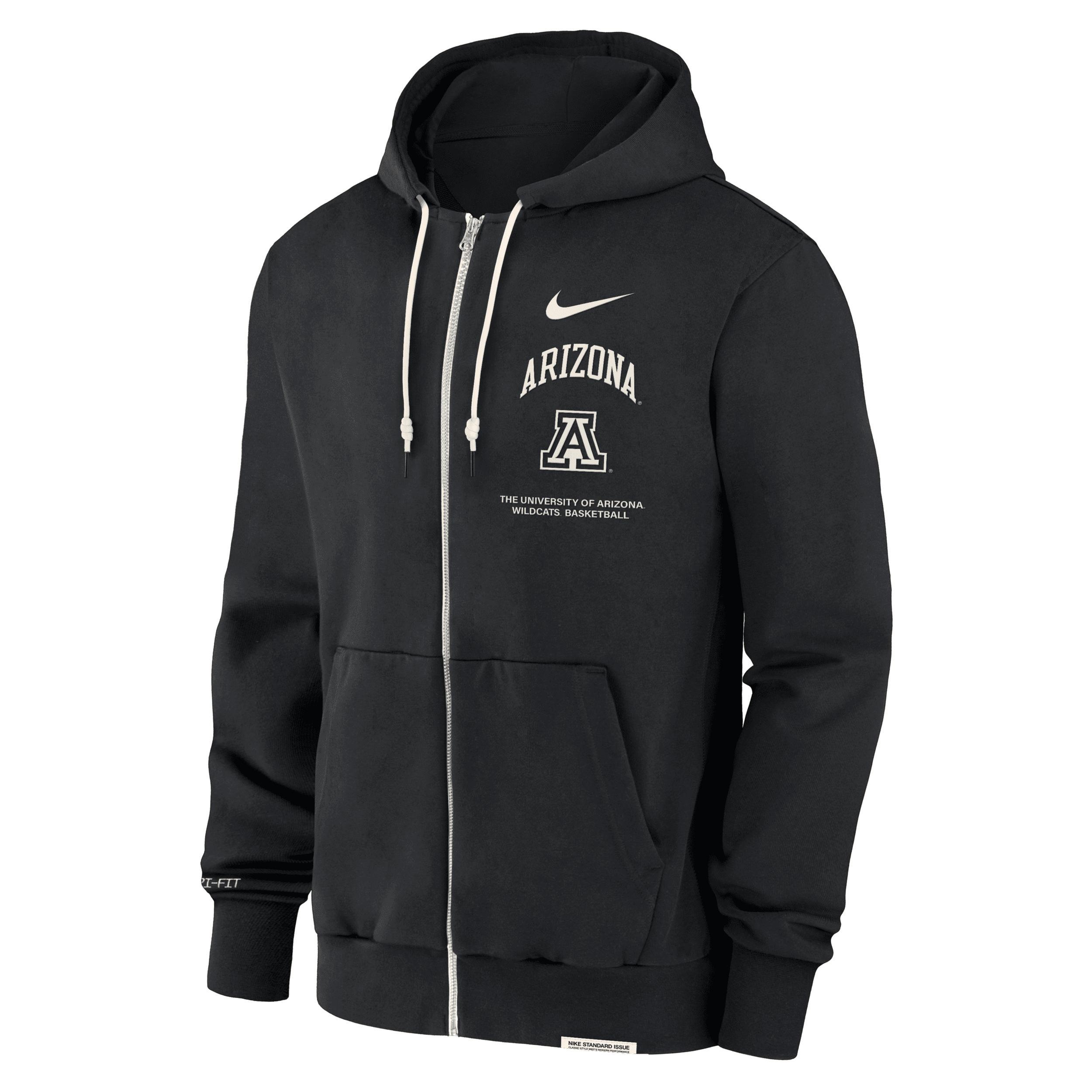 Arizona Wildcats On-Court Basketball Men’s Nike Men's Dri-FIT College Full-Zip Hoodie Product Image