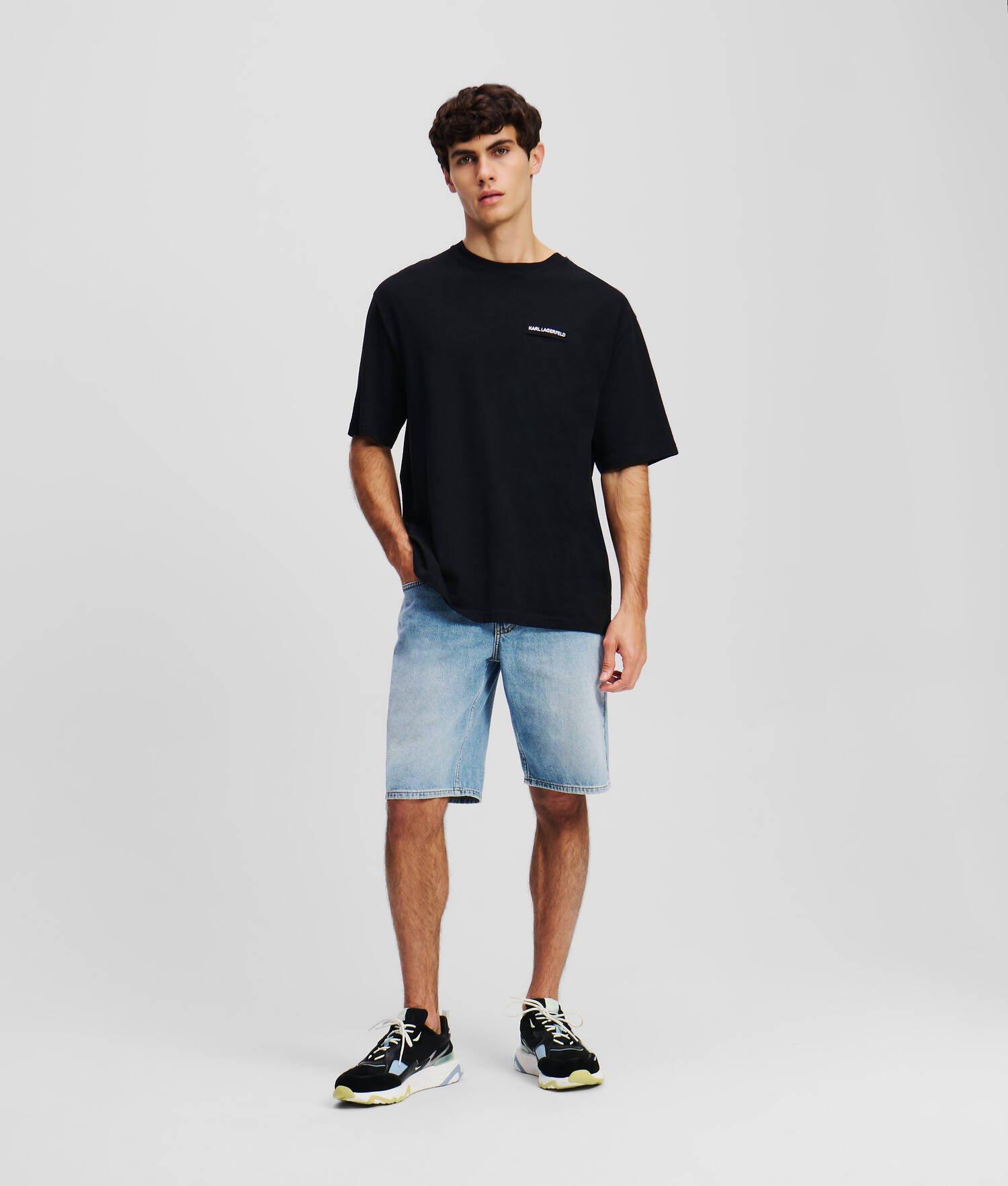 WASHED DENIM SHORTS Product Image
