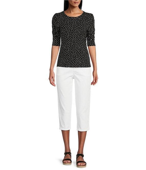 Intro Petite Size Stretch Pull-On Capri Pants Product Image