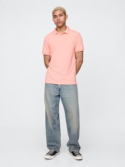 Pique Polo Shirt Product Image