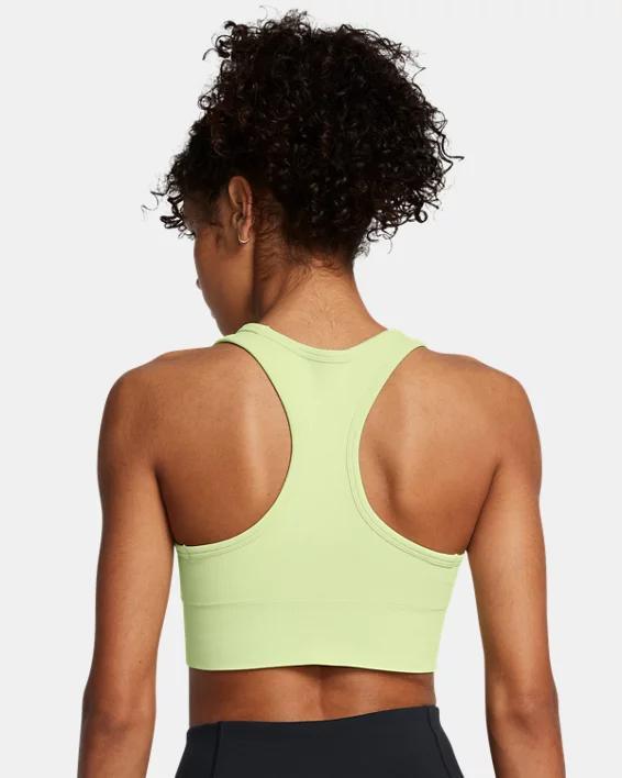 Women's Under Armour Vanish Seamless Medium-Impact Mid Sports Bra, Size: XL, White Product Image