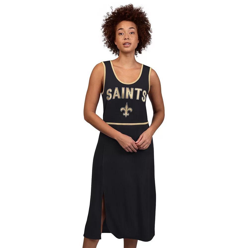 Women's G-III 4Her by Carl Banks  Black New Orleans Saints Center Field Maxi Dress, Size: Small Product Image