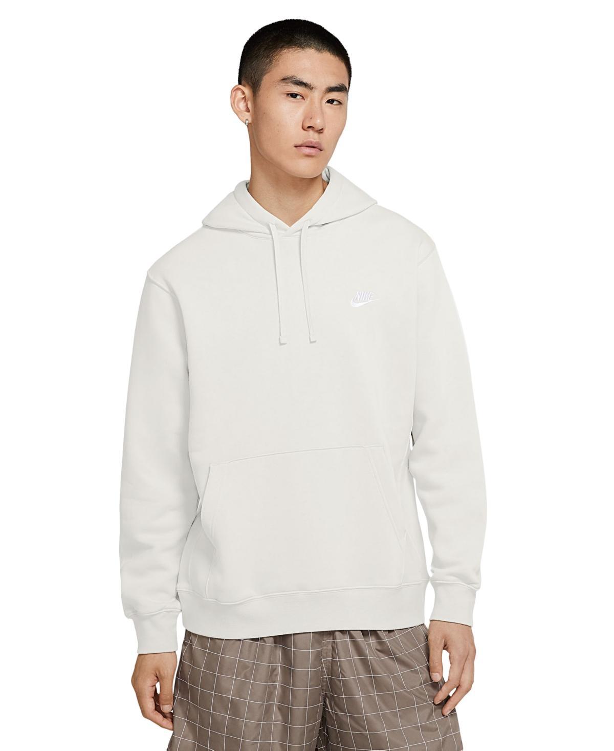 Men's Nike Sportswear Club Fleece Pullover Hoodie, Size: Medium, Grey Heather Product Image