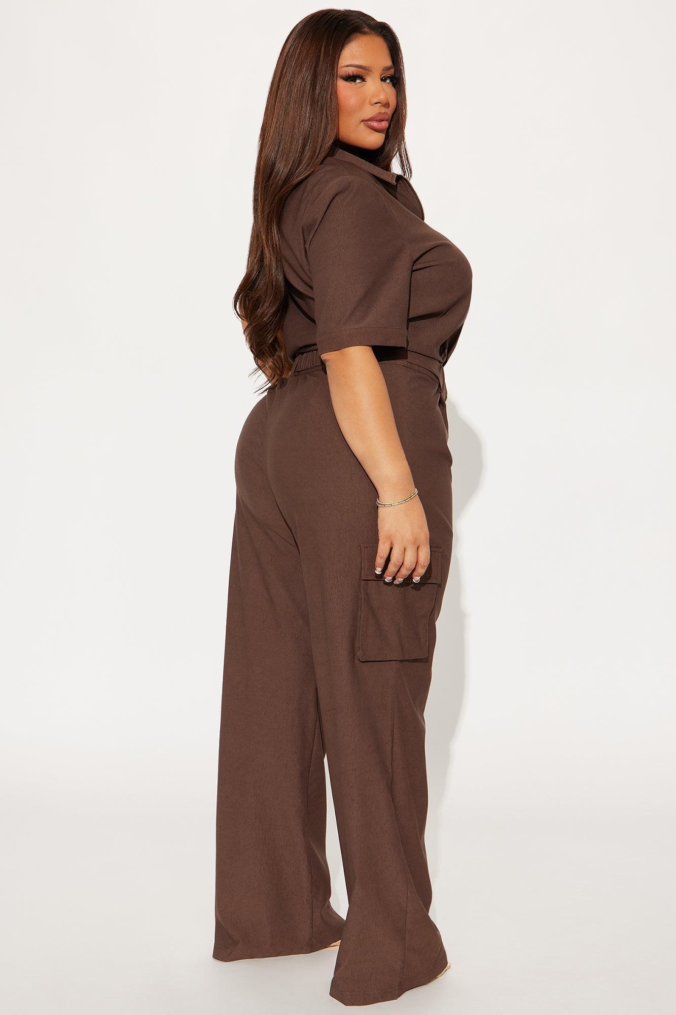 Dream Big Jumpsuit - Mocha Product Image