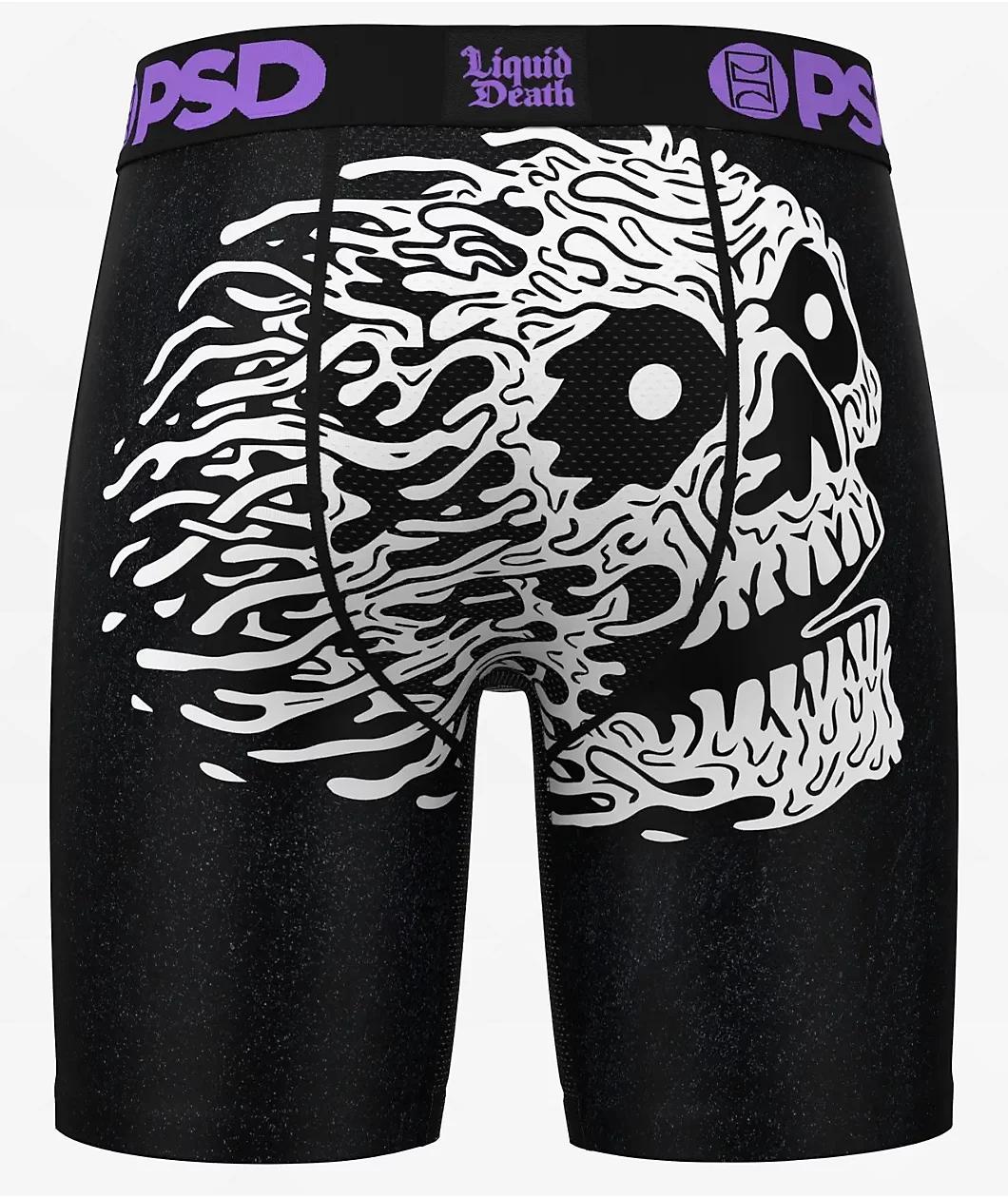 PSD x Liquid Death Skull Black Boxer Briefs Product Image