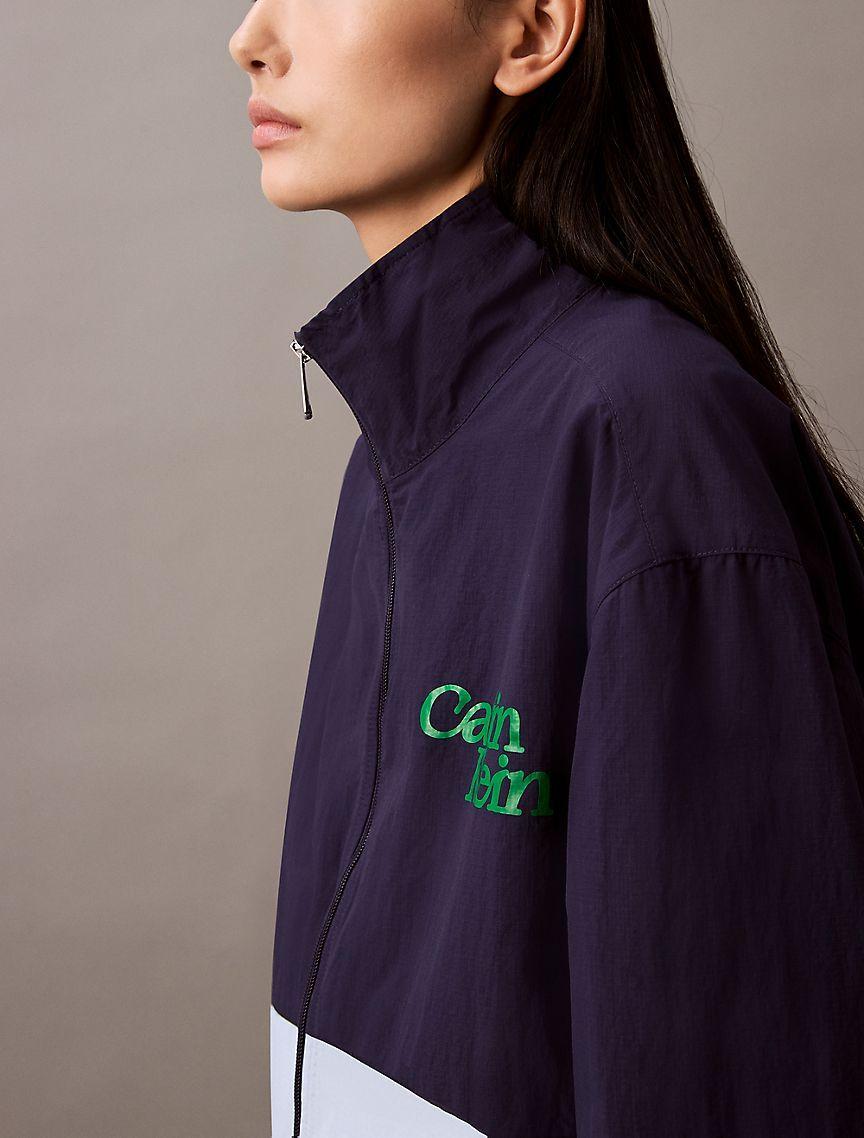 Colorblock Nylon Zip Jacket Product Image