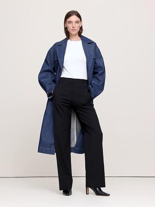 High-Rise Modern Straight Refined Pant Product Image