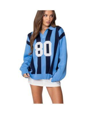 Edikted Womens Larson Oversized Polo Sweater Product Image