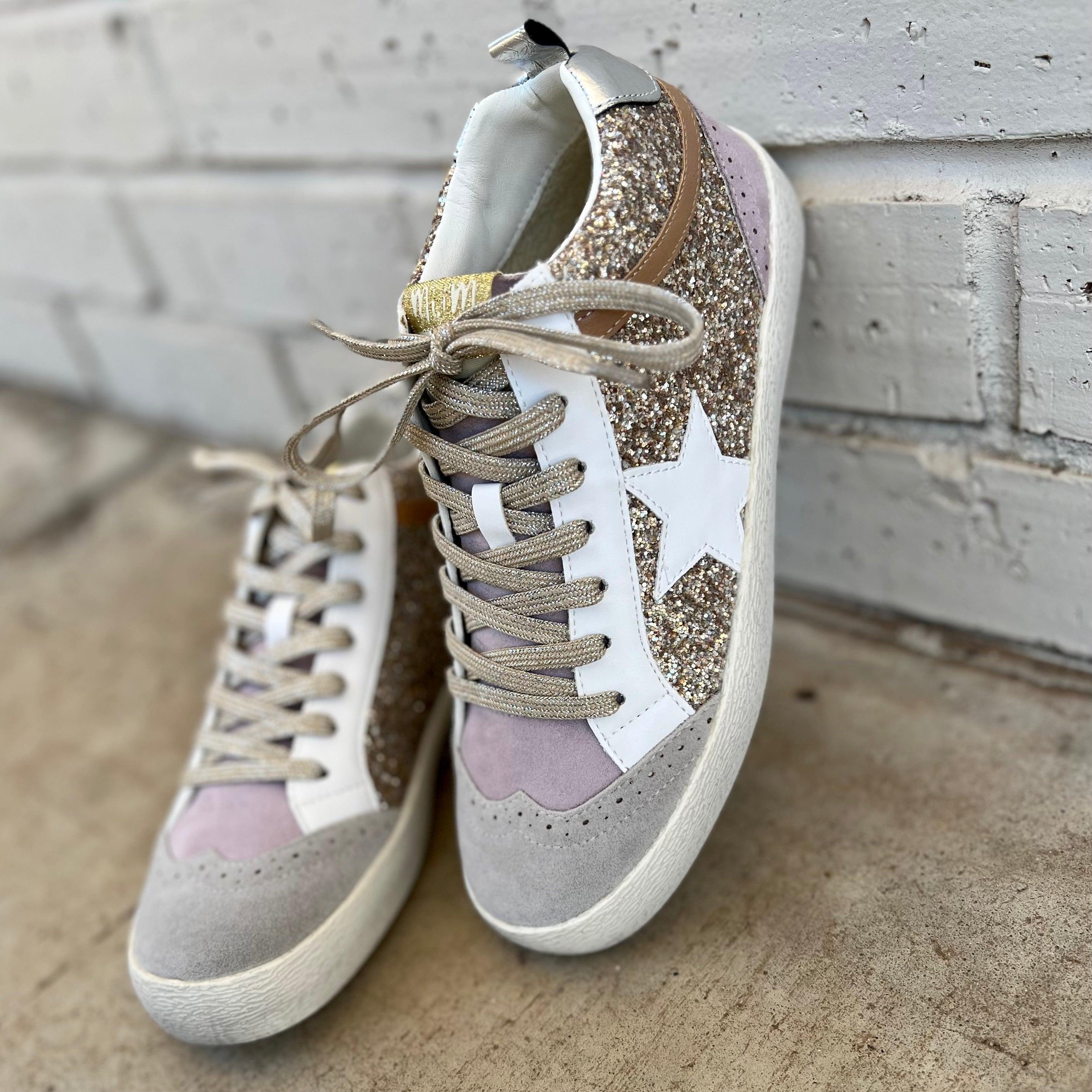 Oxford Lilacs & Gold Sneakers* Product Image