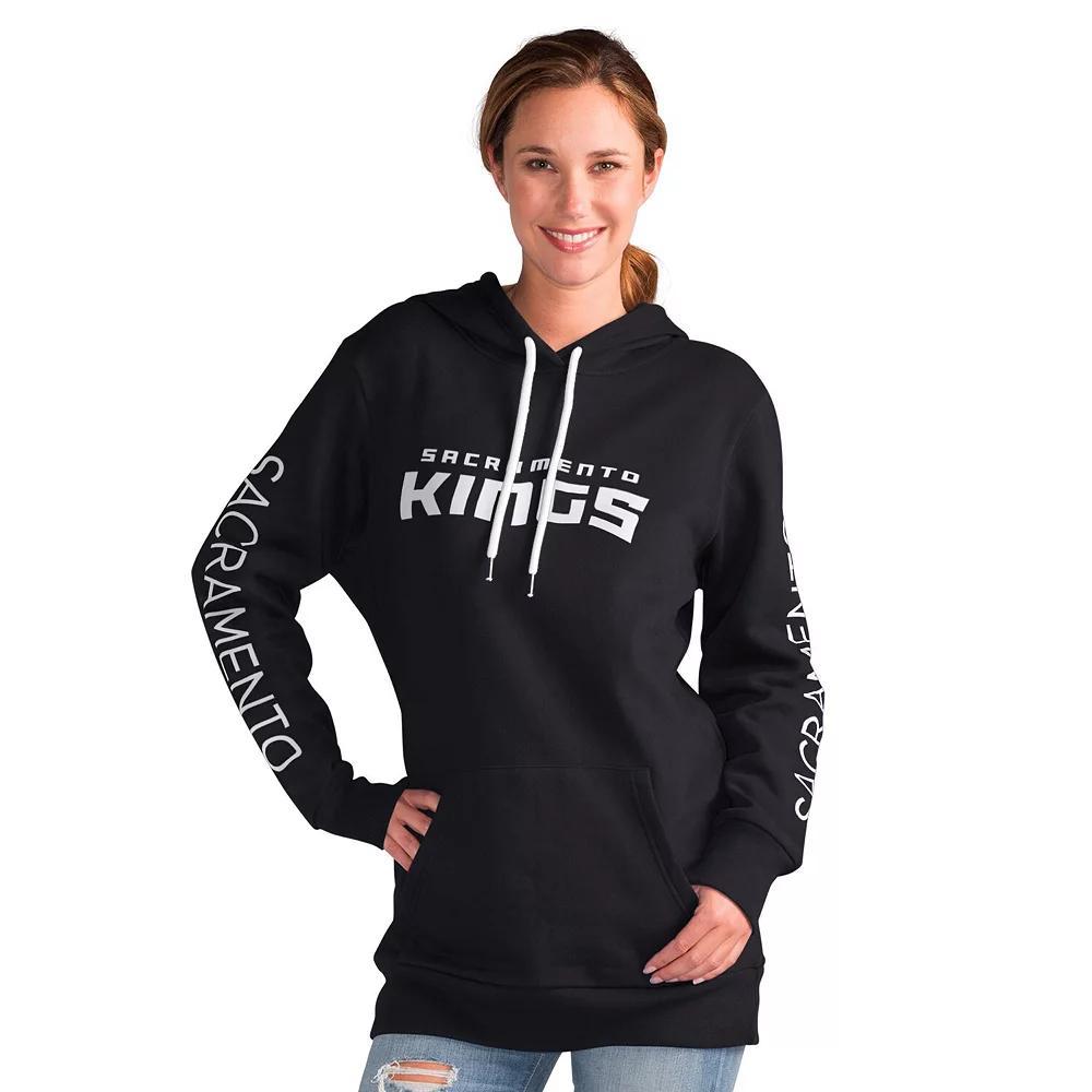Women's G-III 4Her by Carl Banks Black Sacramento Kings Base Coach Pullover Hoodie,  Product Image