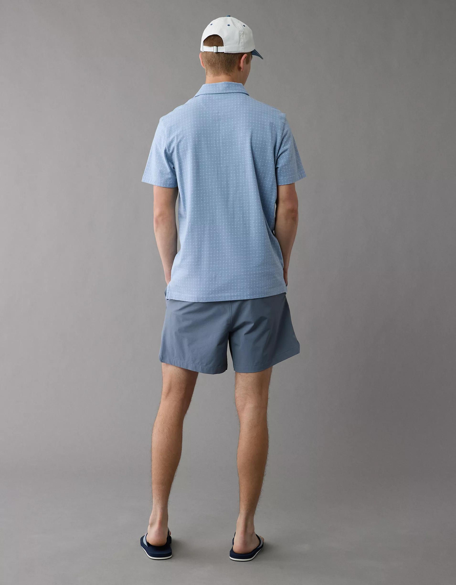 AE 24/7 Club Logo Printed Polo Shirt Product Image