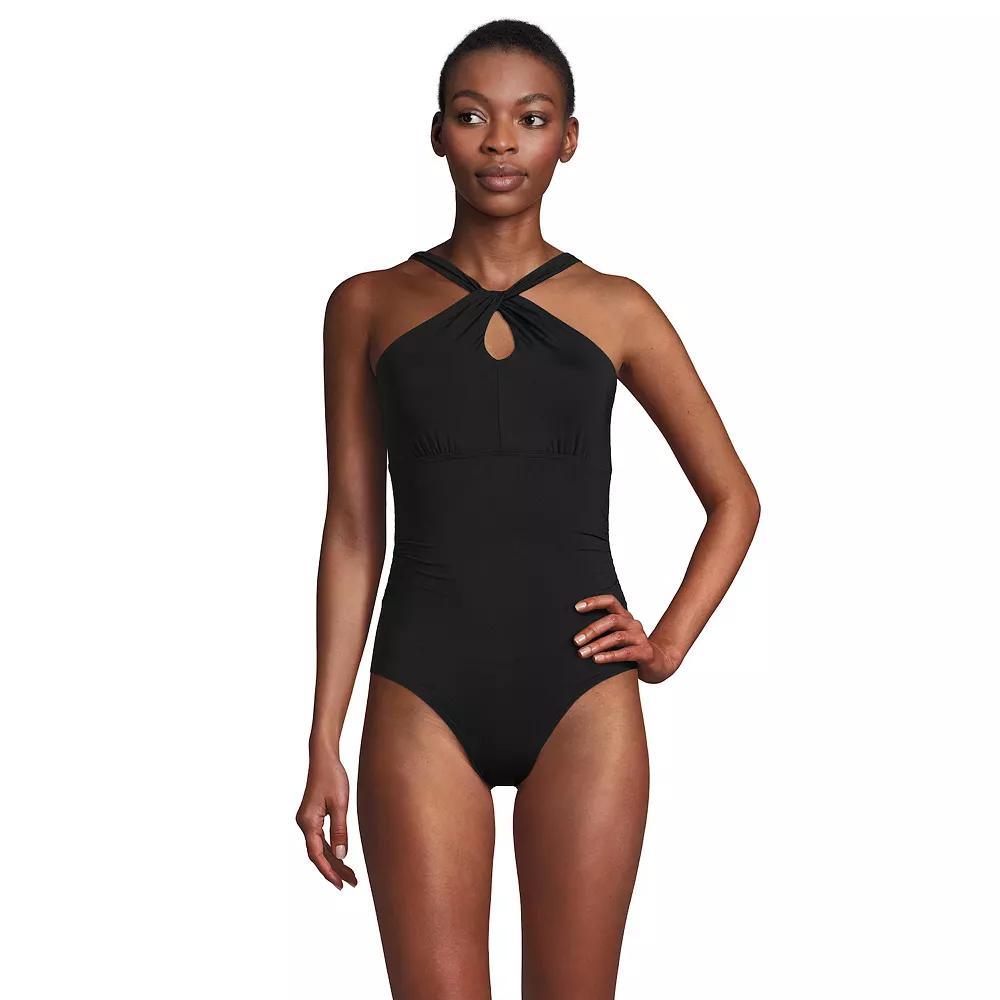 Women's Lands' End Chlorine Resistant Multi Way One-Piece Swimsuit,  Product Image