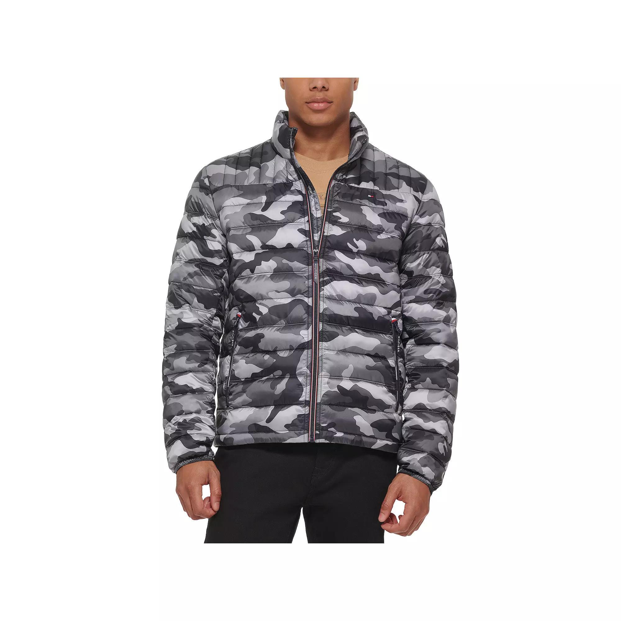 Big & Tall Tommy Hilfiger Stand Collar Packable Puffer Jacket, Men's,  Product Image