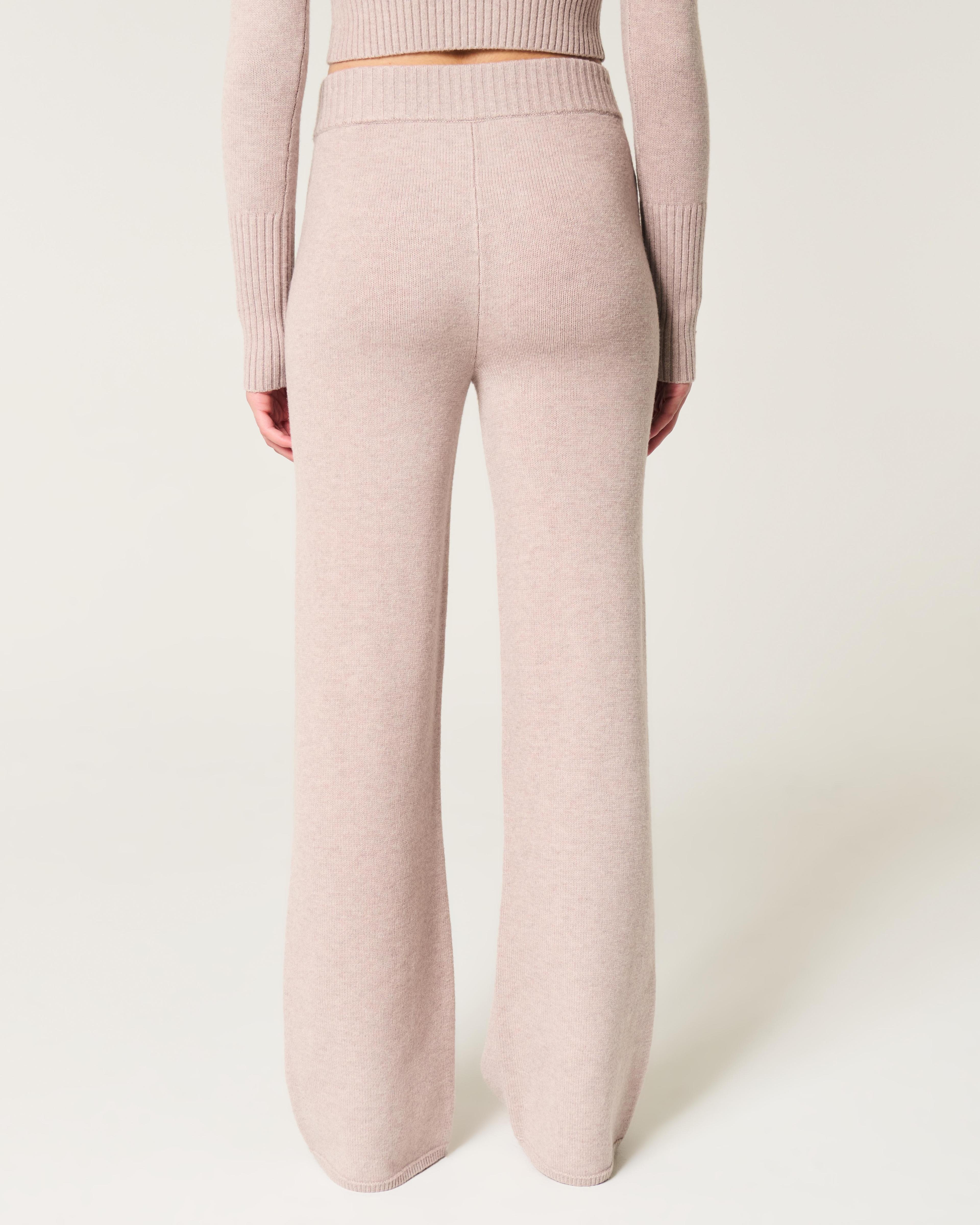 Gilly Hicks Sweater-Knit Straight Pants Product Image