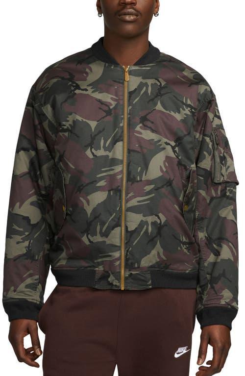 Nike Life camo print bomber jacket Product Image