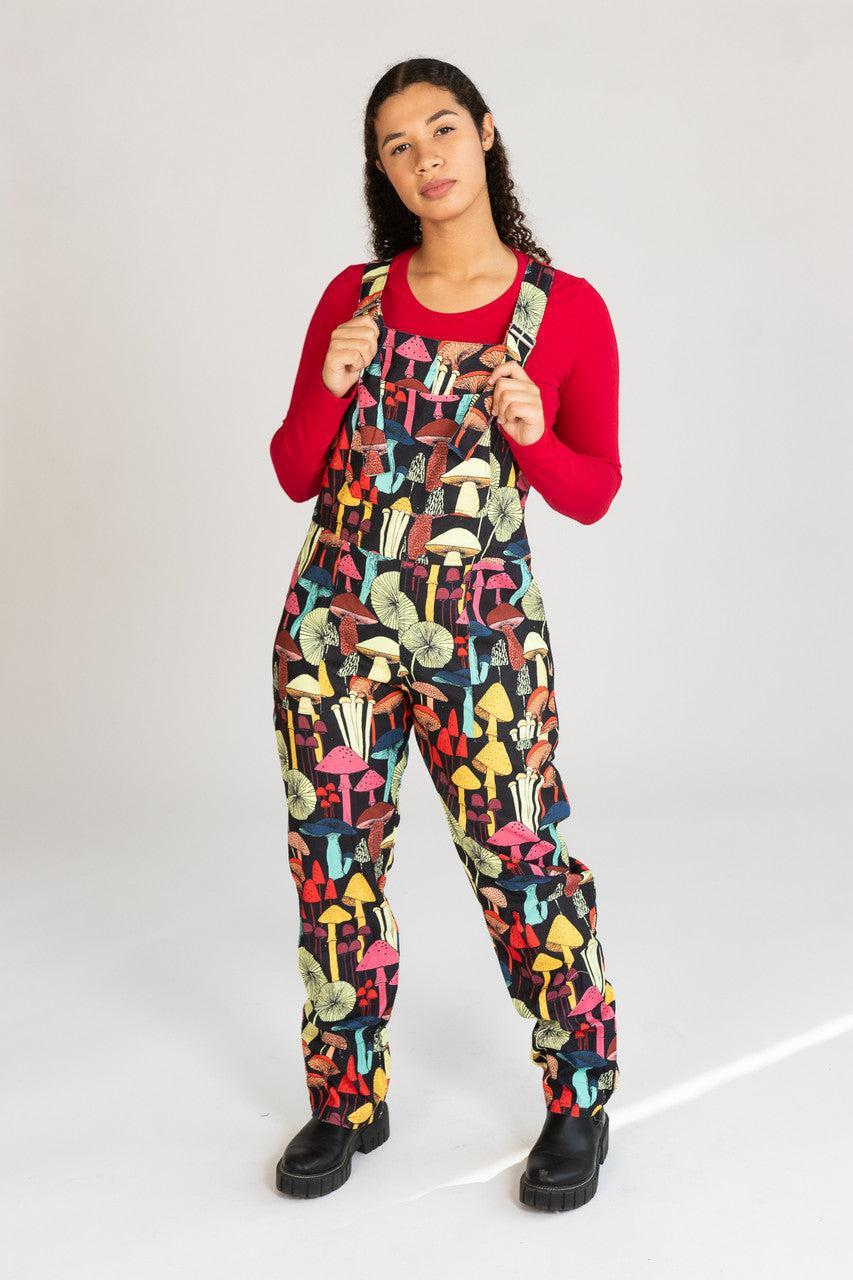 Mushroom Patterned Overalls Product Image