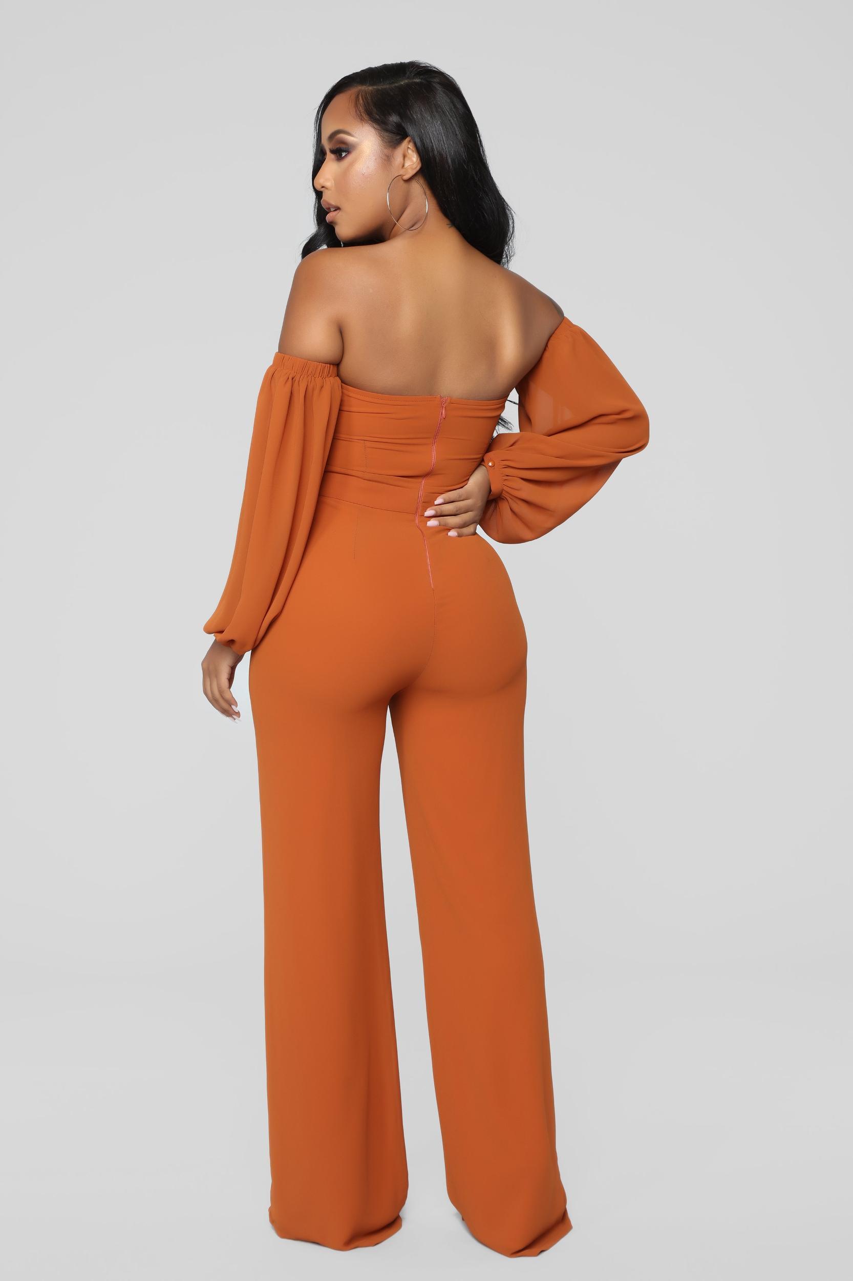 Spice It Up Jumpsuit - Brown Product Image