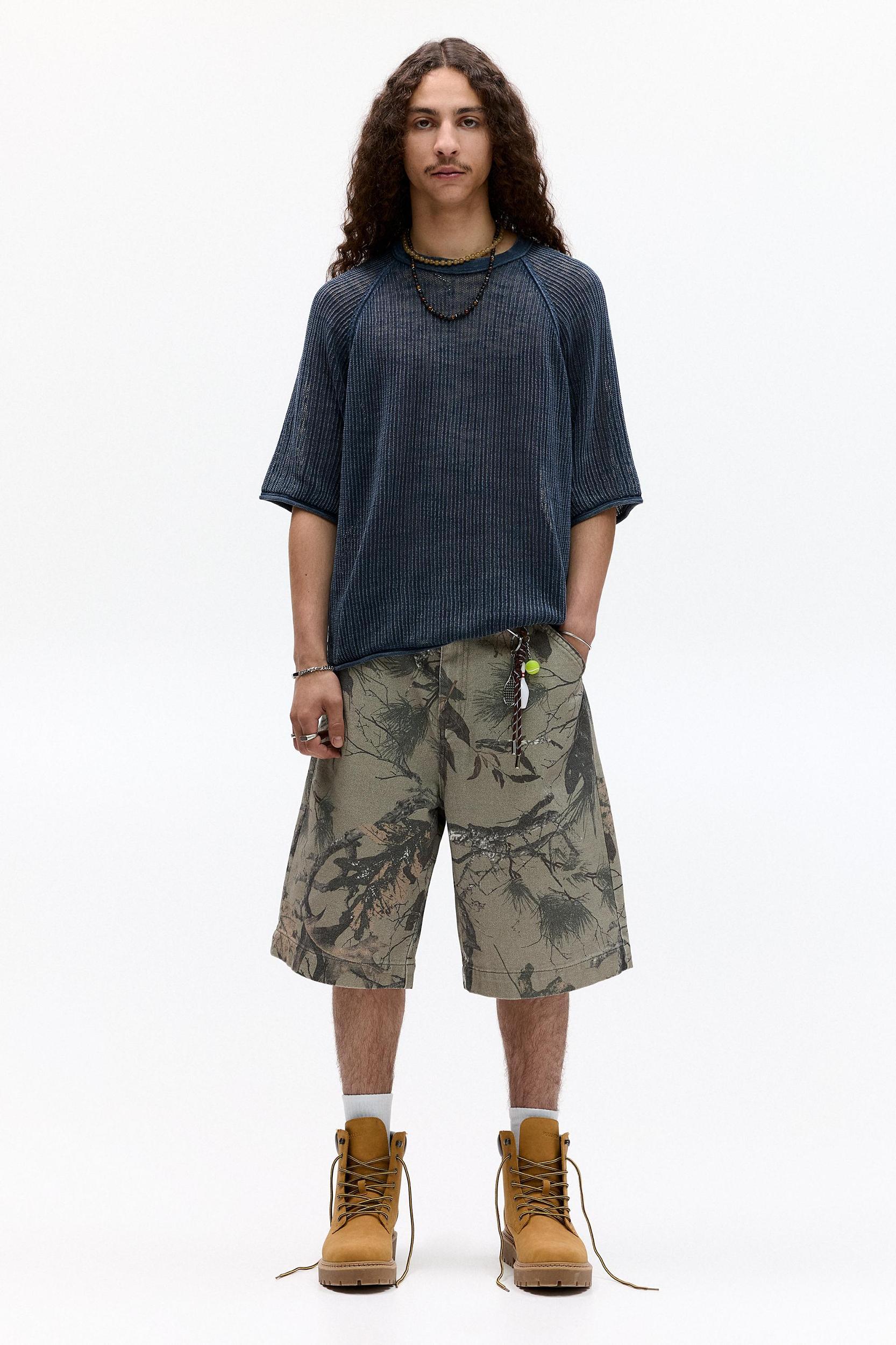 Short sleeve knit T-shirt Product Image