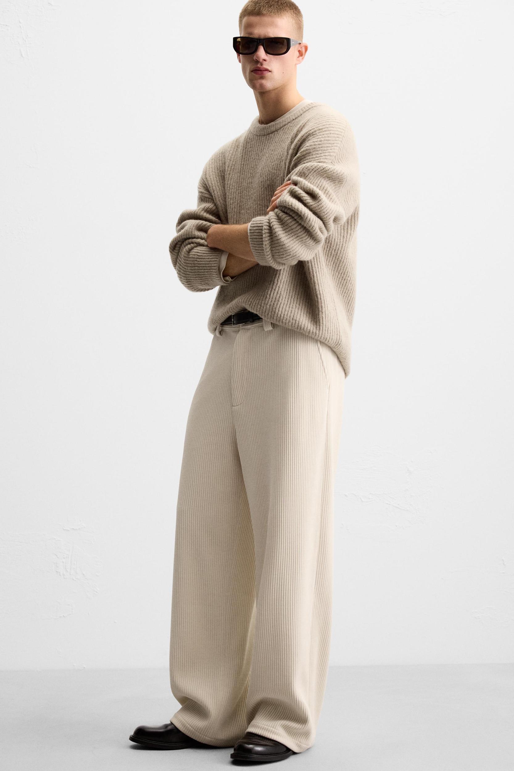 WIDE FIT CORDUROY PANTS Product Image