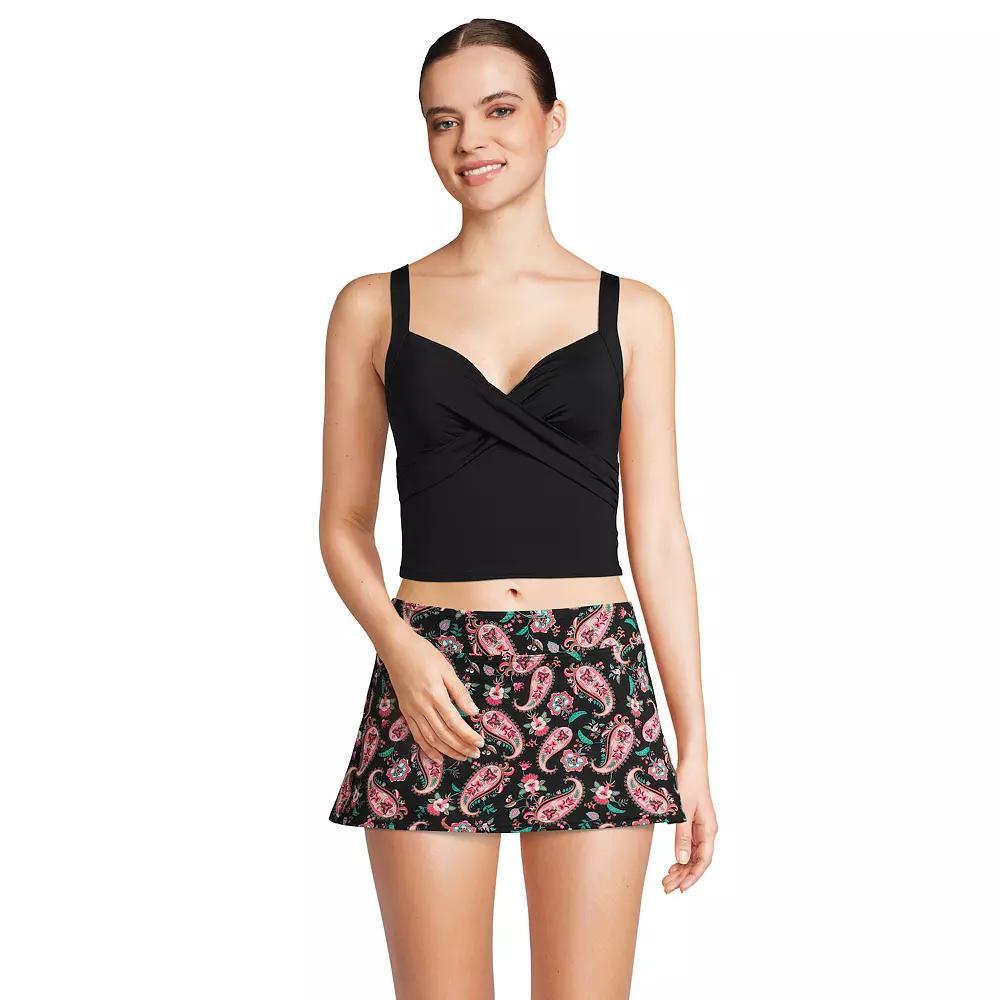 Women's Lands' End Chlorine Resistant Wireless Cropped Tankini Top,  Product Image