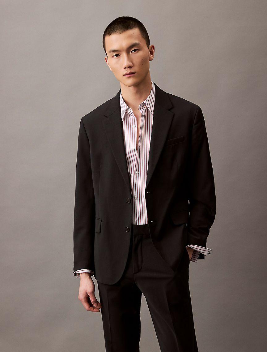 Tech Cotton Slim Button Down Shirt Product Image