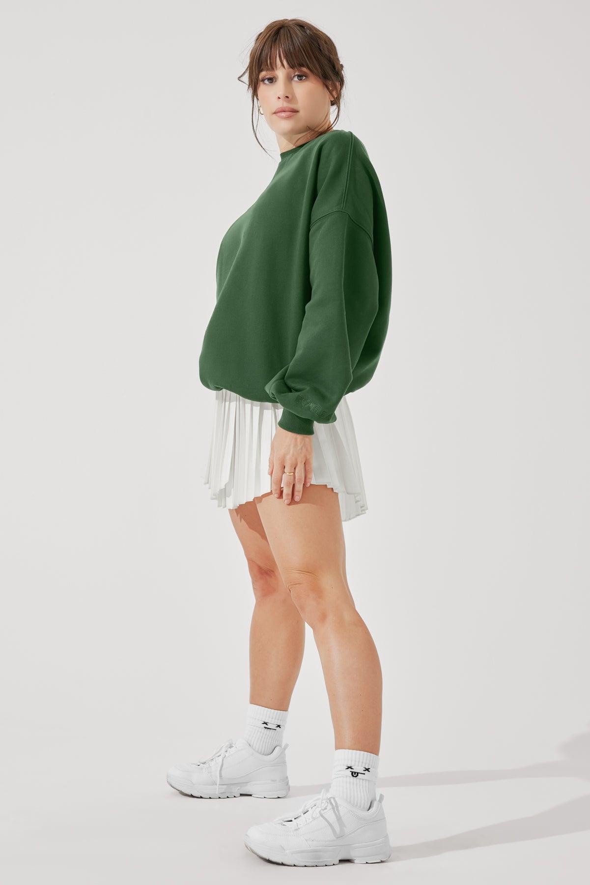 Cloud Crewneck Sweater - Fern Green Product Image