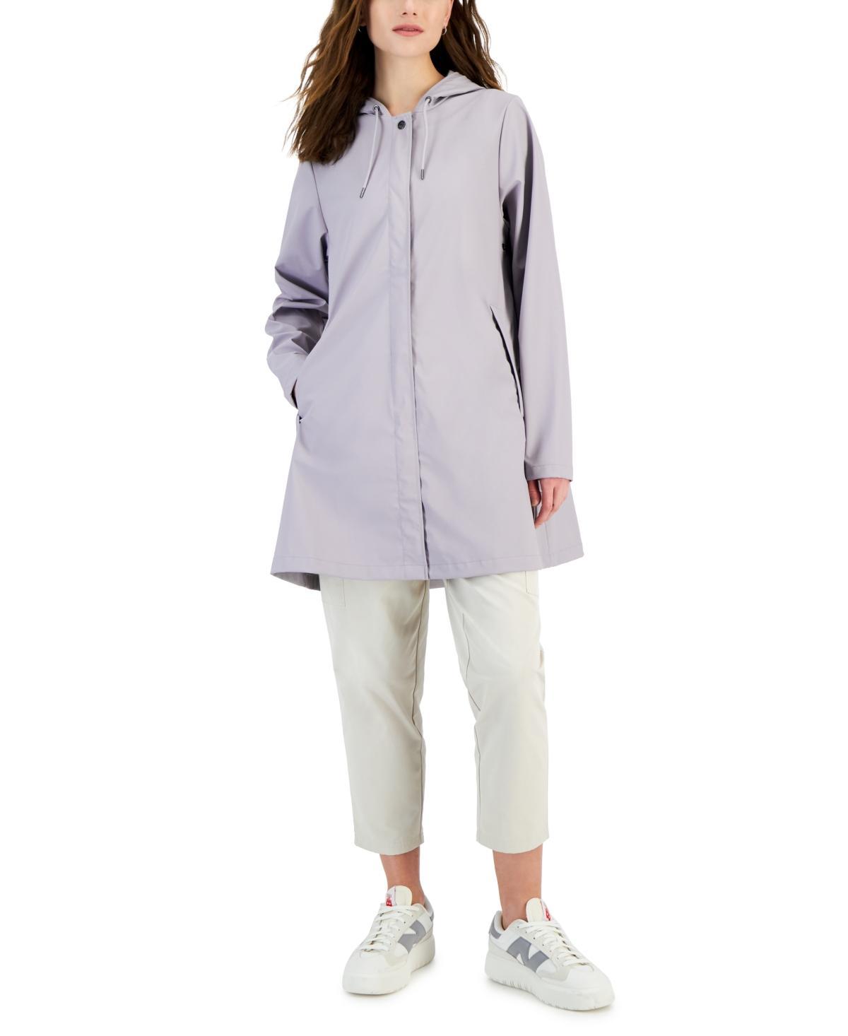 Rains Womens Hooded A-Line Rain Jacket Product Image