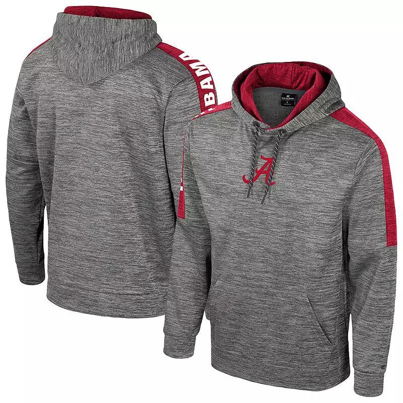 Men's Colosseum Heather Gray Auburn Tigers Dozer Pullover Hoodie,  Product Image