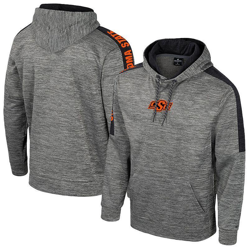 Mens Colosseum Heather Gray Army Black Knights Dozer Pullover Hoodie Product Image