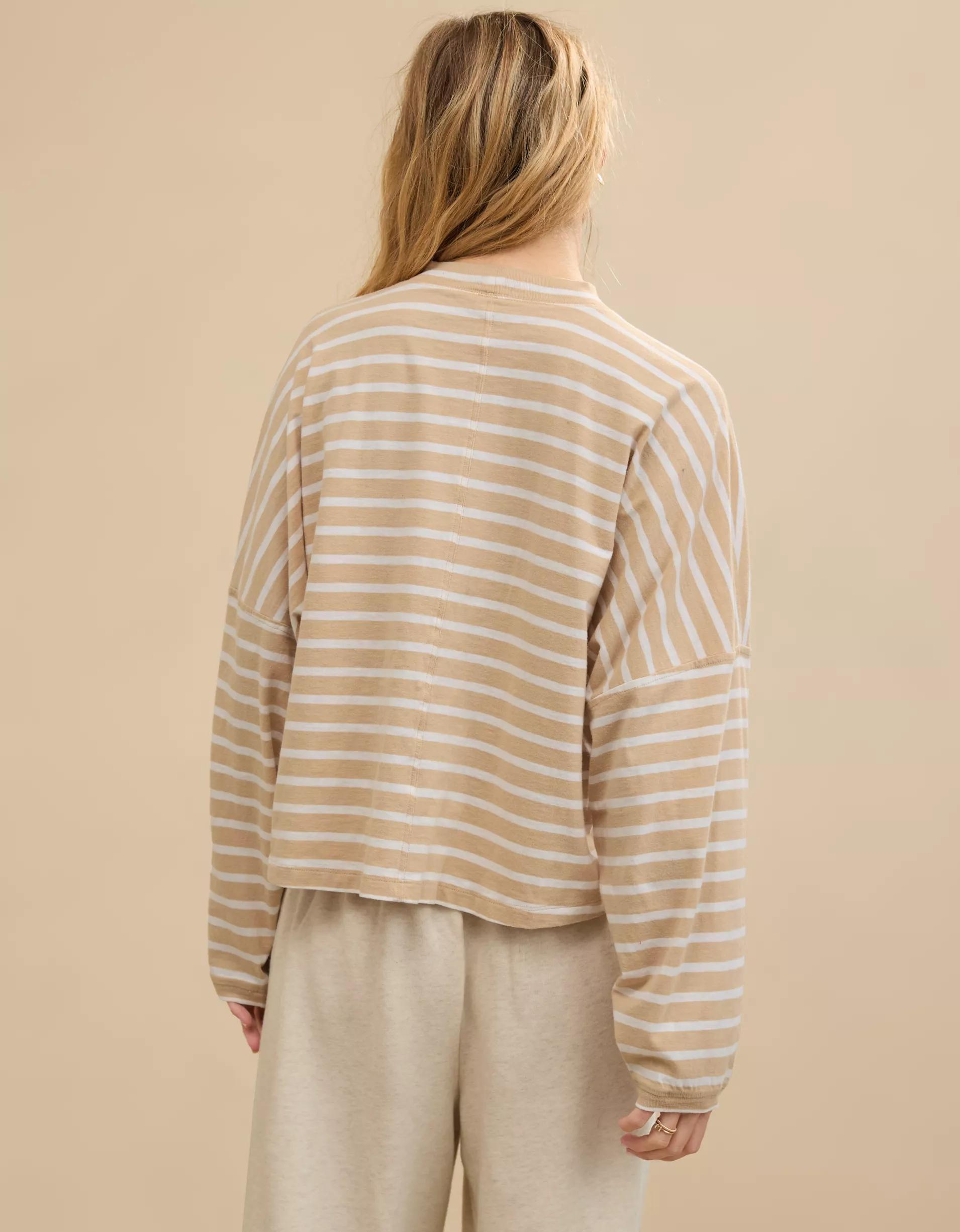 Aerie Cozy Long Sleeve Mockneck T-Shirt Product Image