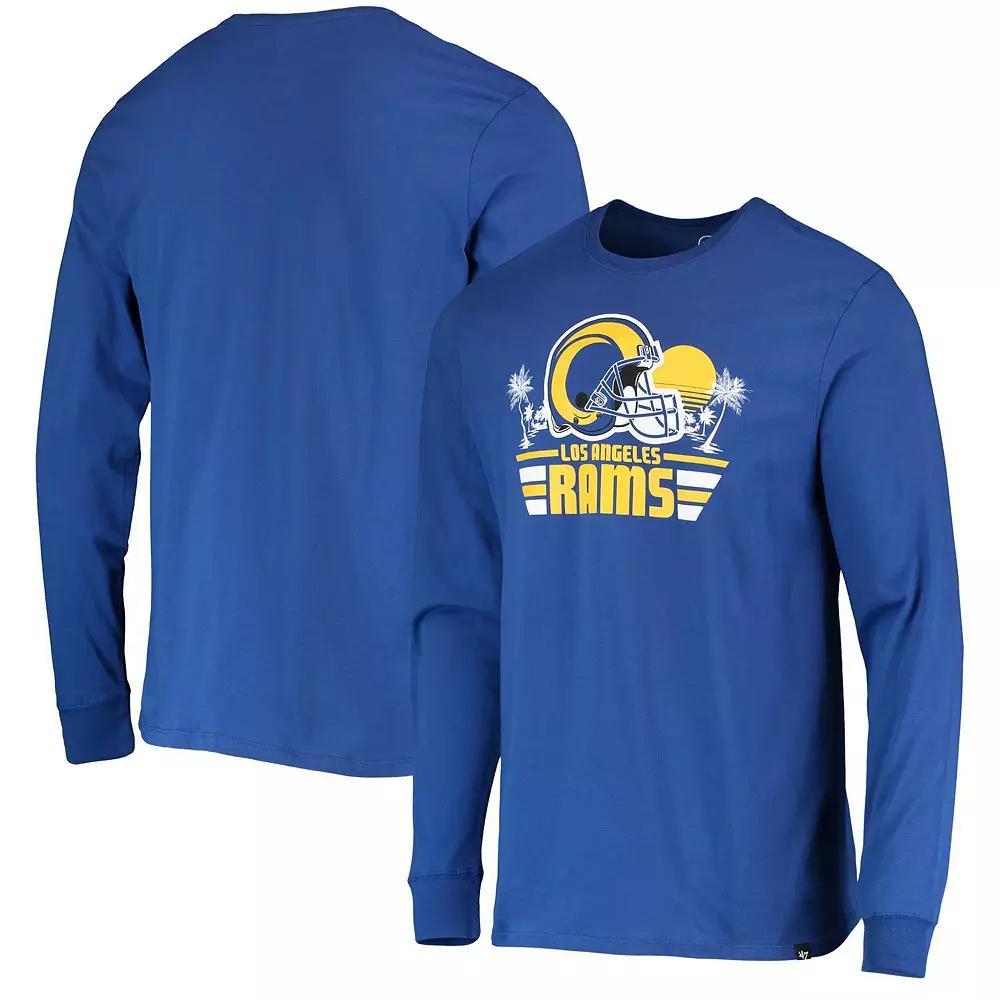 Men's '47 Royal Los Angeles Rams Regional Super Rival Long Sleeve T-Shirt, Size: Small, Blue Product Image