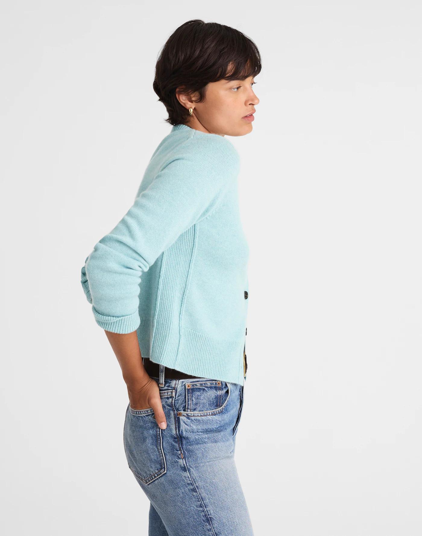 Cashmere Button-Front Cardigan Sweater Product Image