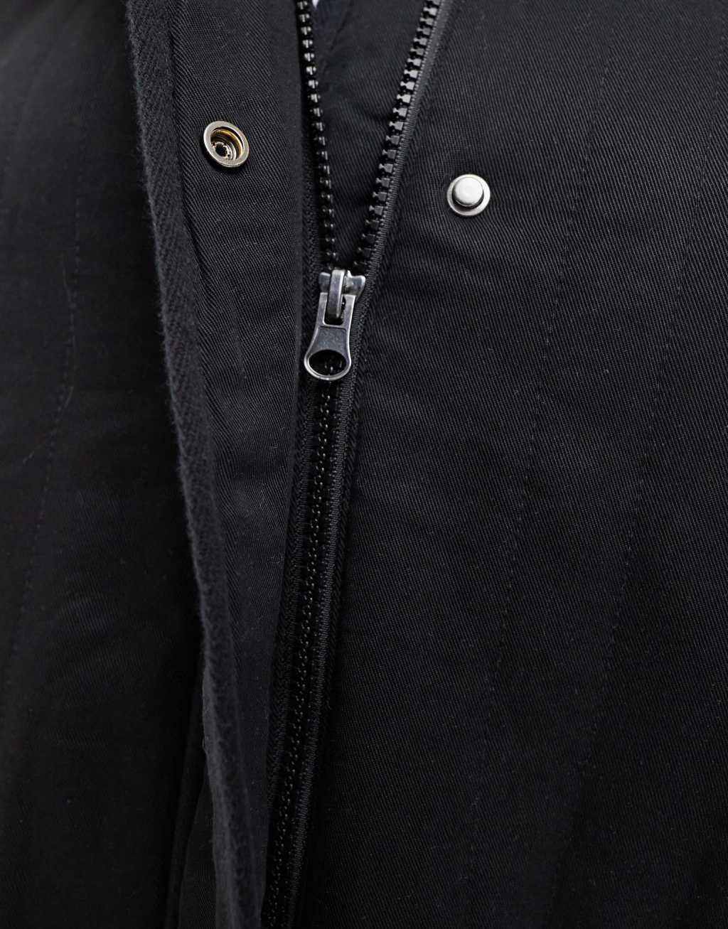 ASOS DESIGN Curve funnel neck quilted jacket in black Product Image