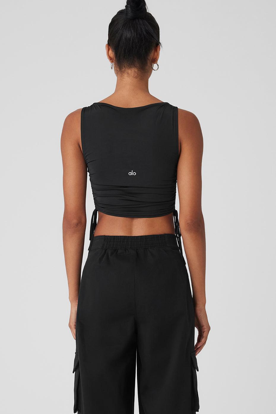 Standout Cropped Tank - Black Product Image