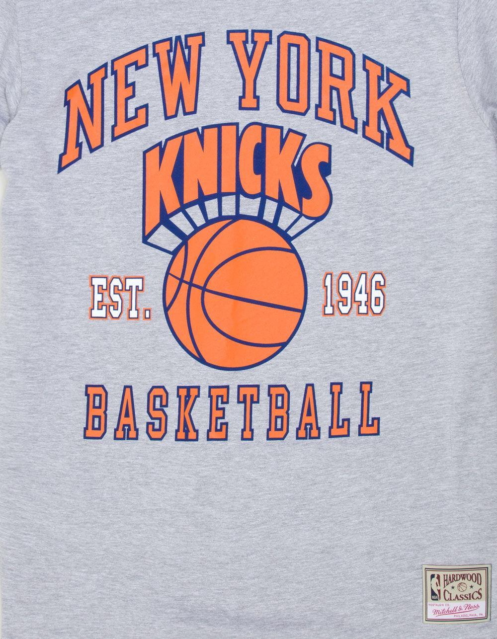 MITCHELL & NESS New York Knicks Collegiate Mens Tee - HEATHER GRAY Product Image