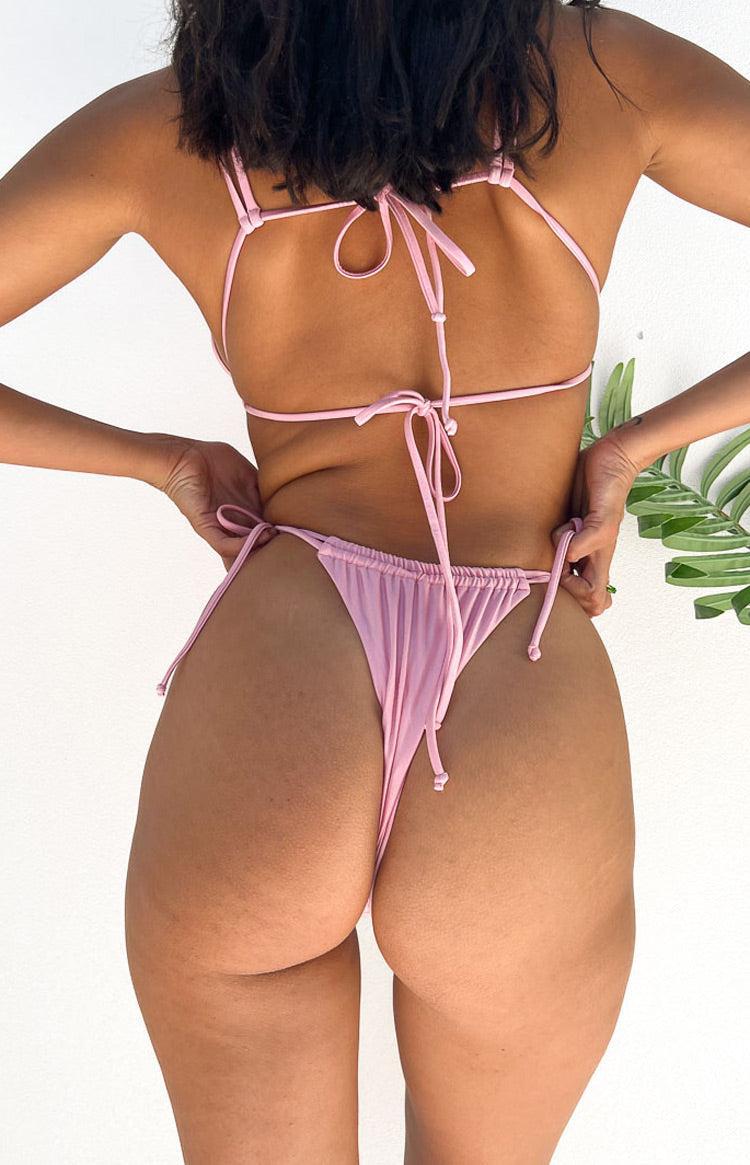 9.0 Swim Sumba Metallic Pink Bikini Bottom Product Image