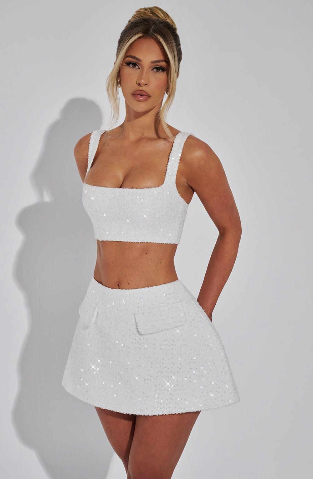 Kiri Mini Skirt - Ivory Product Image