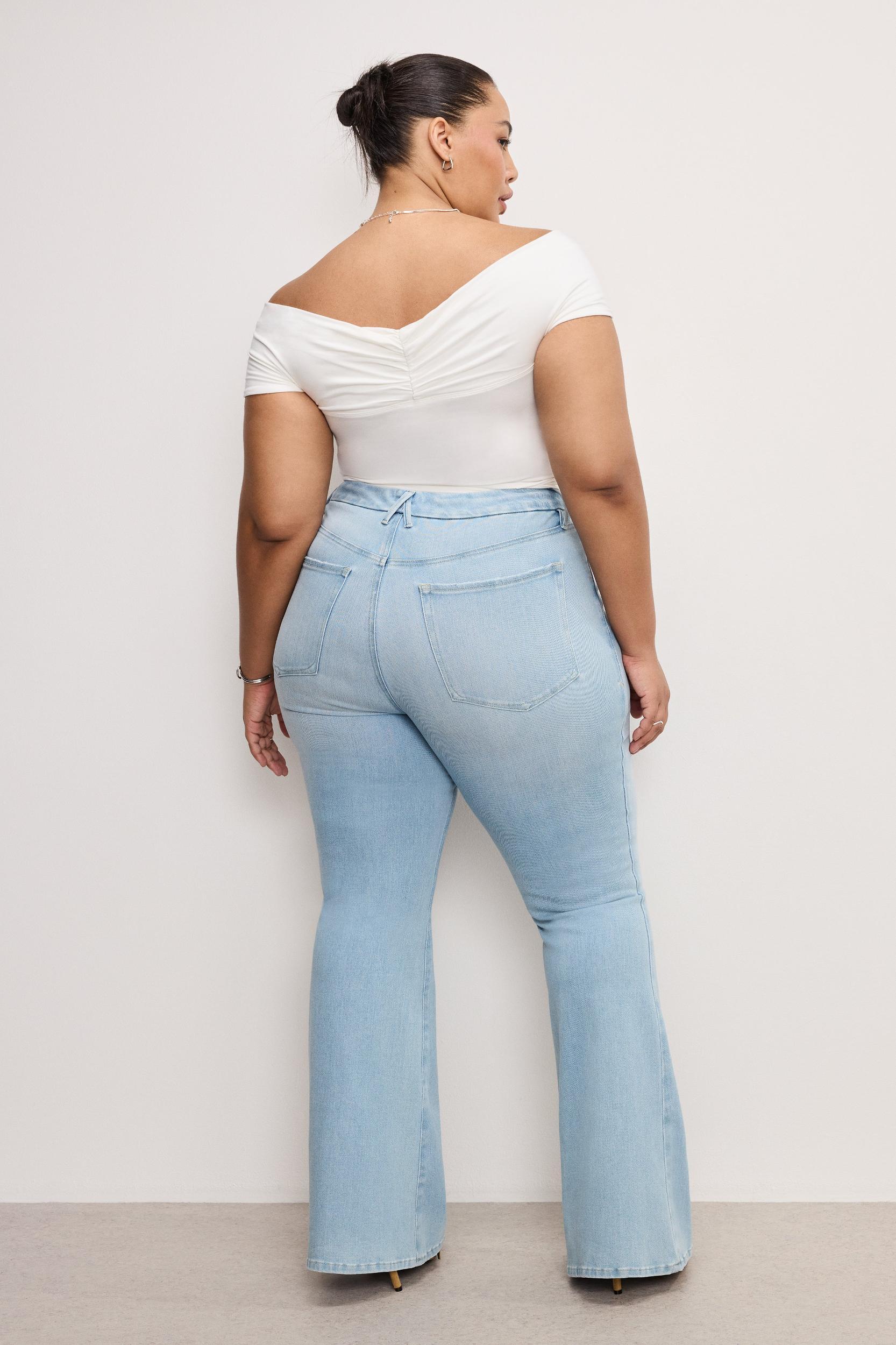 SOFT TECH GOOD LEGS FLARE JEANS | INDIGO841 Product Image