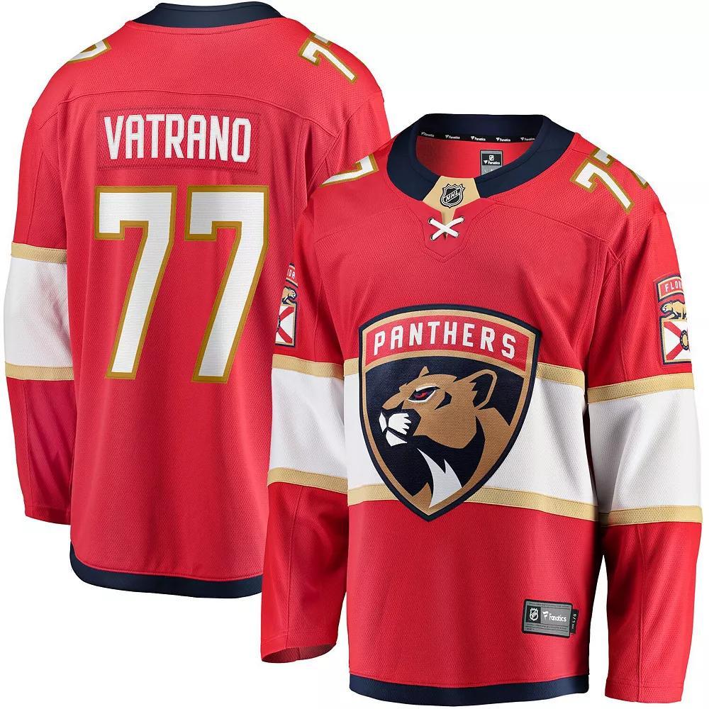 Men's Fanatics Branded Frank Vatrano Red Florida Panthers Home Breakaway Jersey,  Product Image
