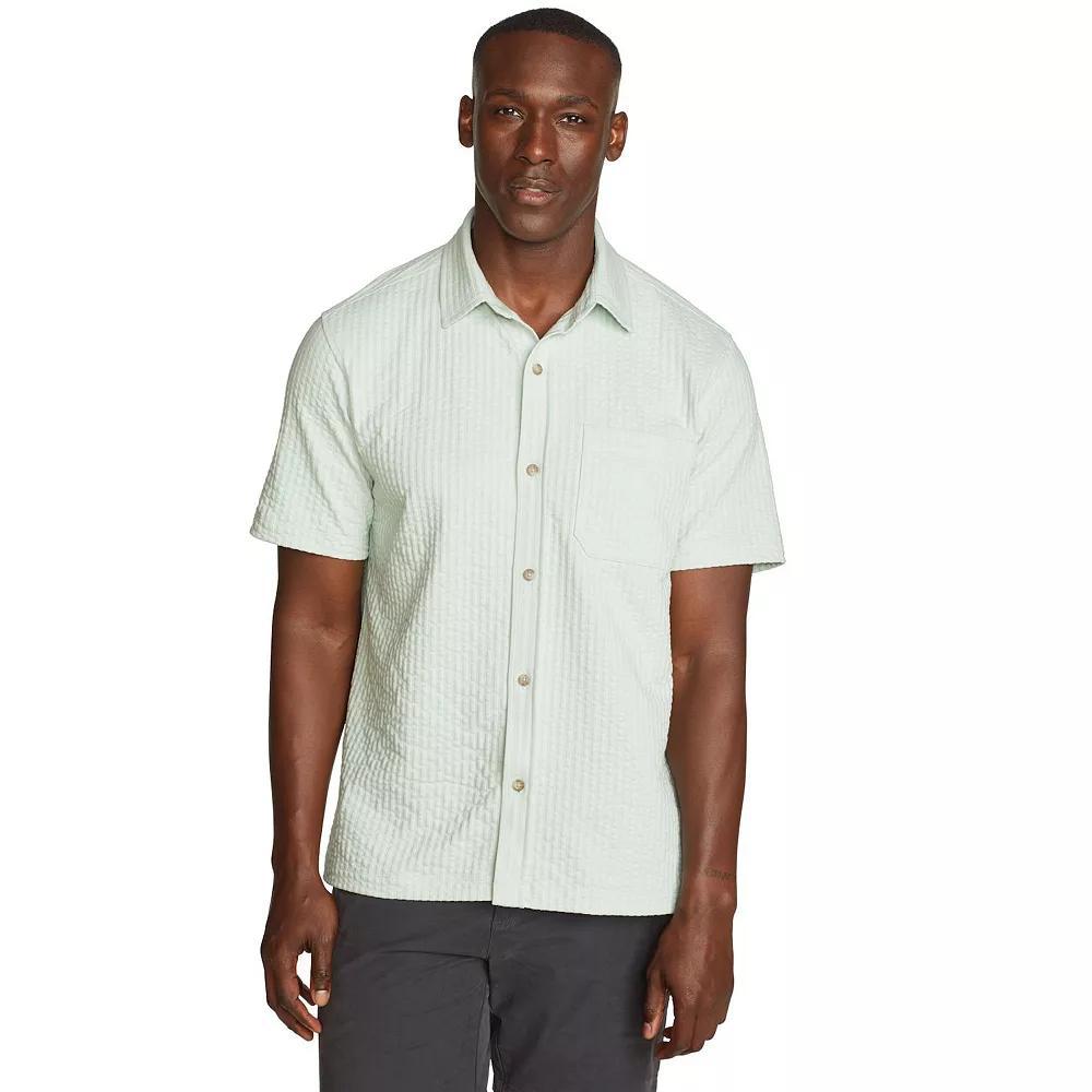 Big & Tall Eddie Bauer Alderpine Short Sleeve Seersucker Shirt, Men's,  Product Image