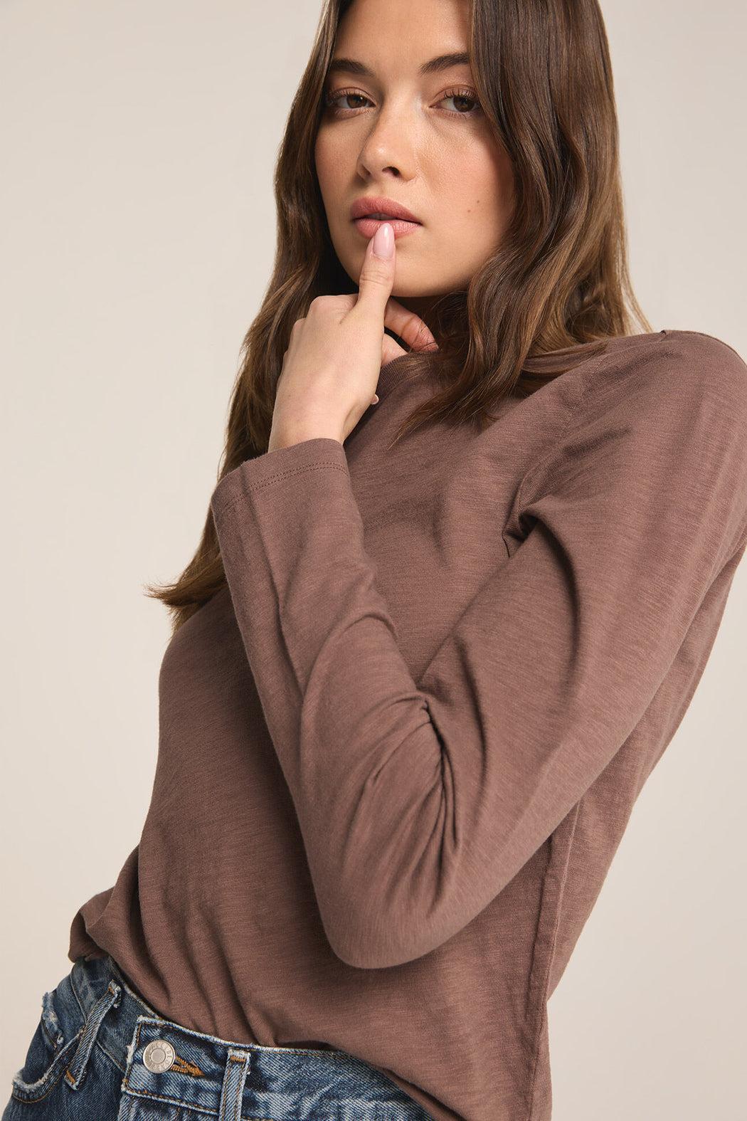 Modern Slub Long Sleeve Tee Product Image