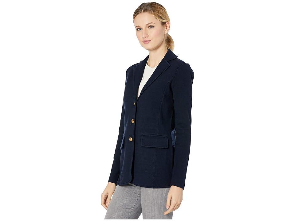 Lauren Ralph Lauren Knit Sweater Blazer (Lauren Navy) Women's Clothing Product Image