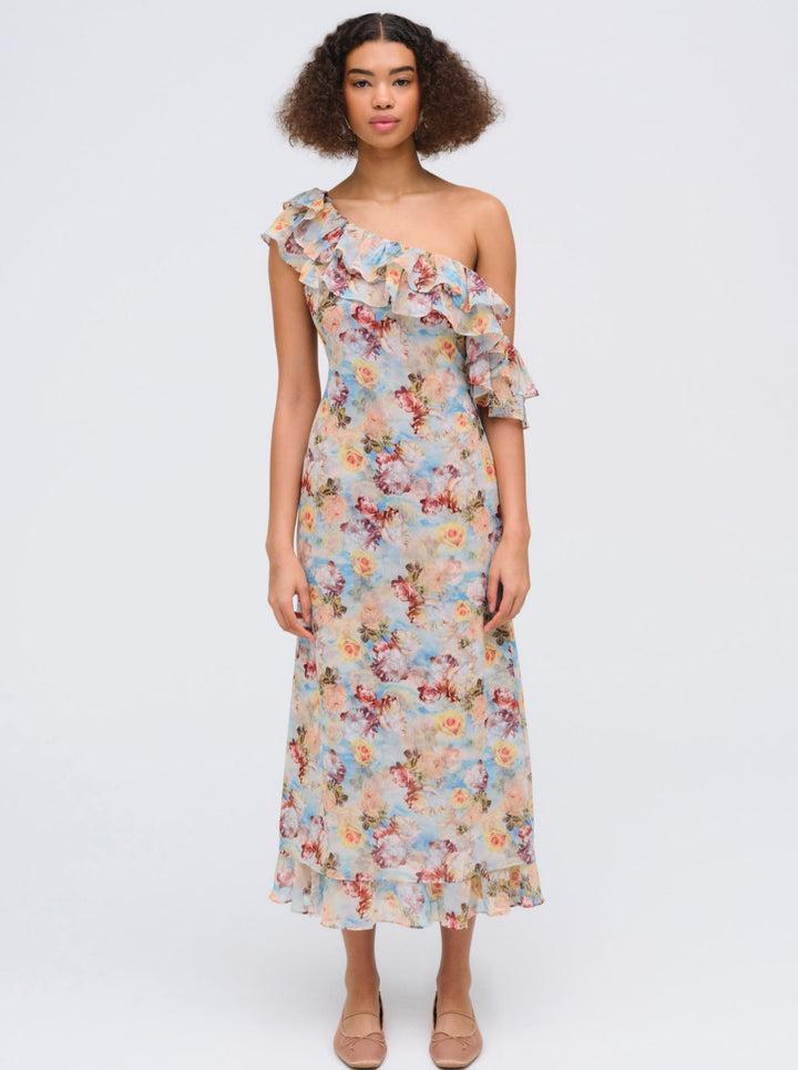 Delphine Midi Dress — Blue Product Image