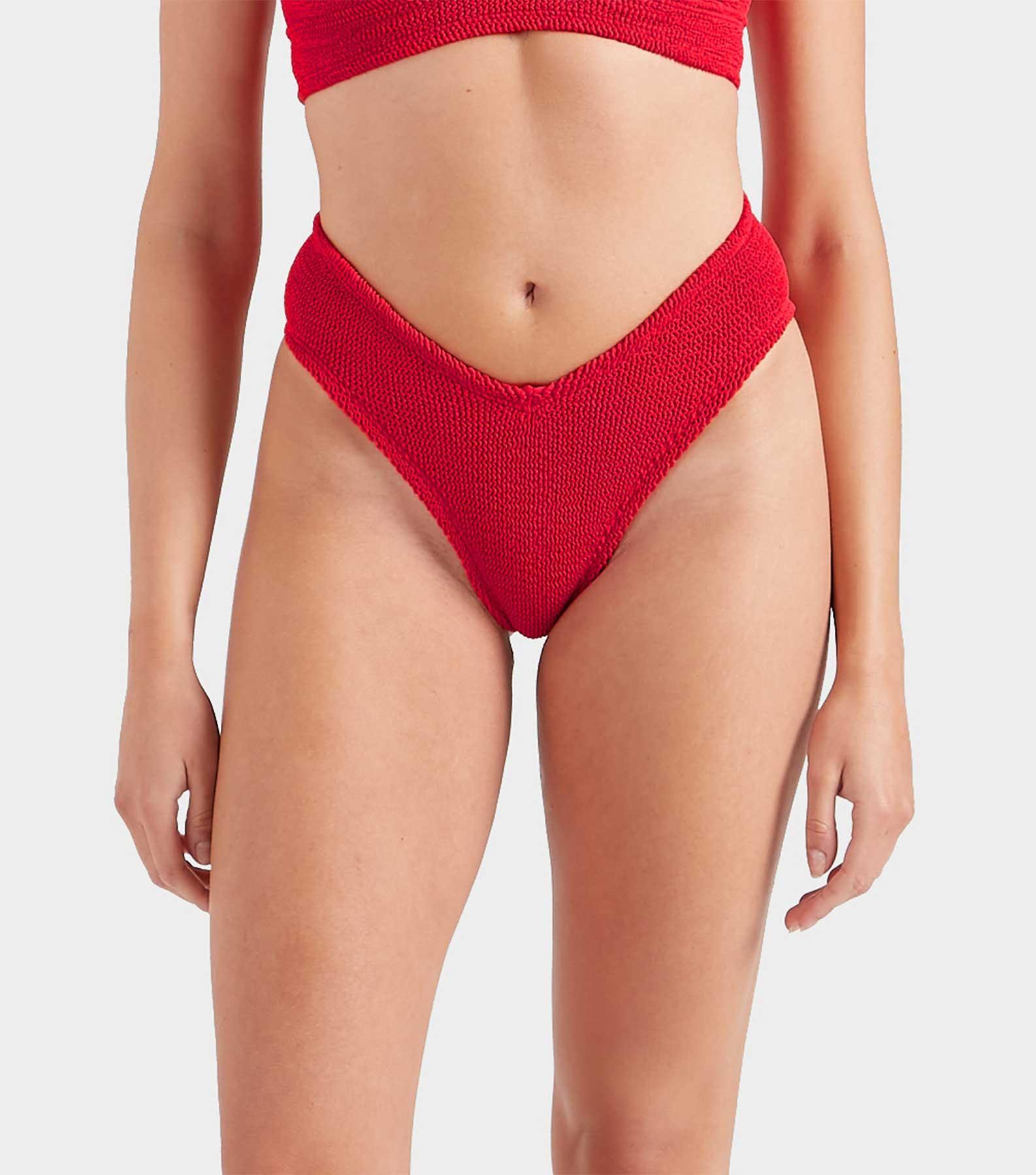 V Waist Bikini Bottom - Red Product Image