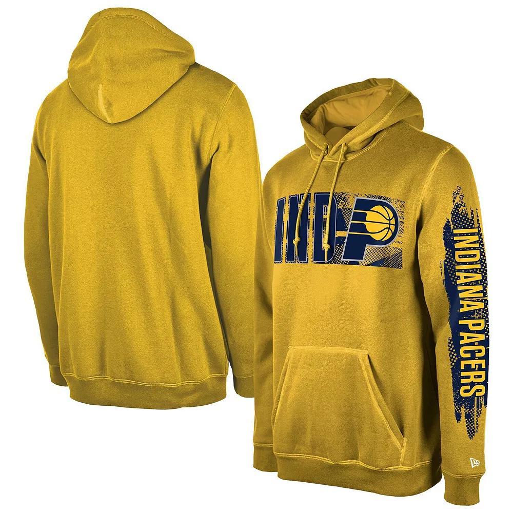 Men's New Era Indiana Pacers Gold Tip-Off Collection Pullover Hoodie, Size: Medium Product Image
