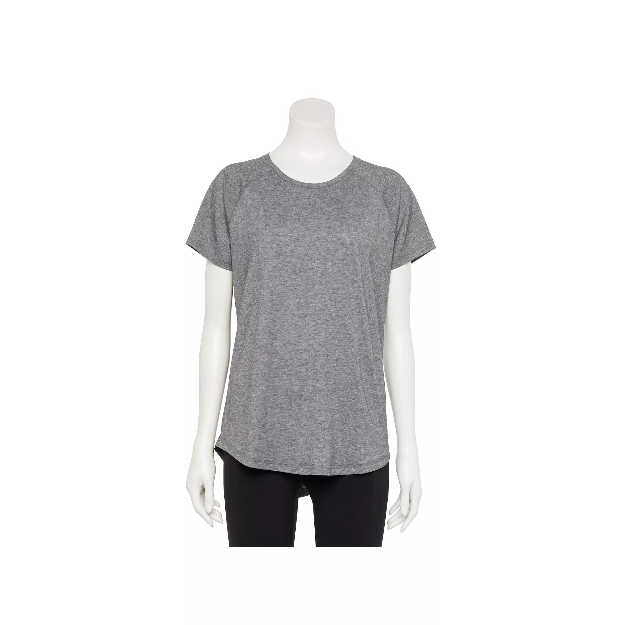 Petite Tek Gear® Essential Core Raglan Tee, Women's,  Product Image