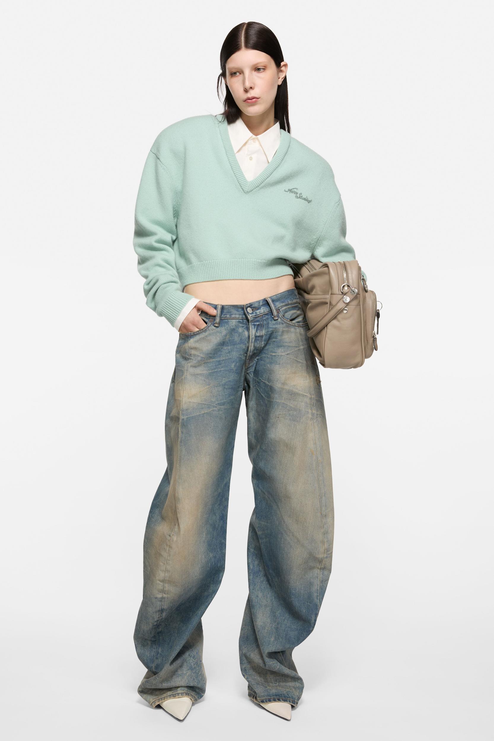 Wool v-neck sweater Product Image