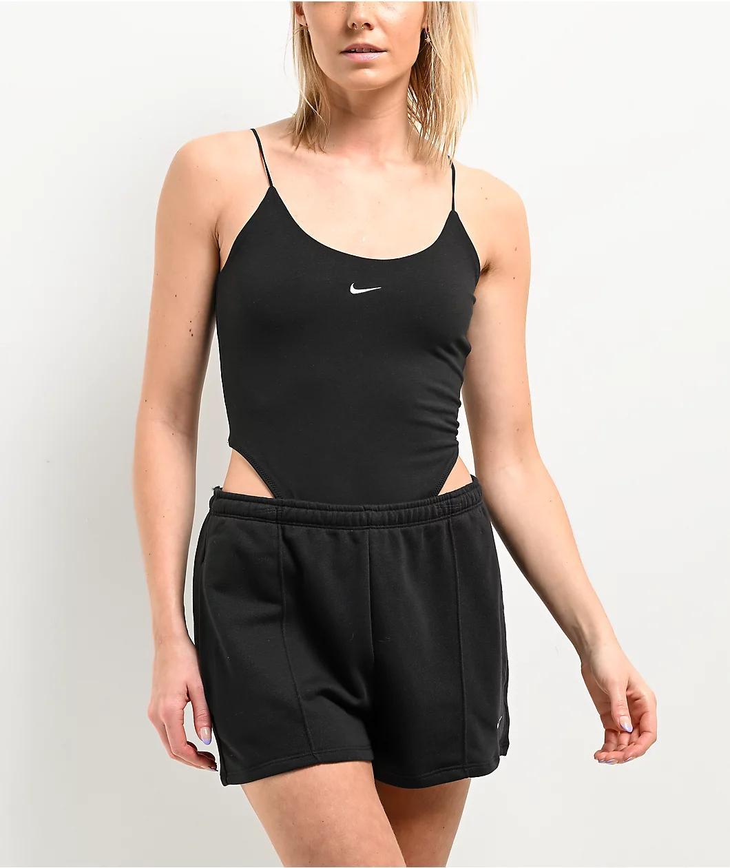 Nike Sportswear Chill Knit Black Cami Bodysuit Product Image