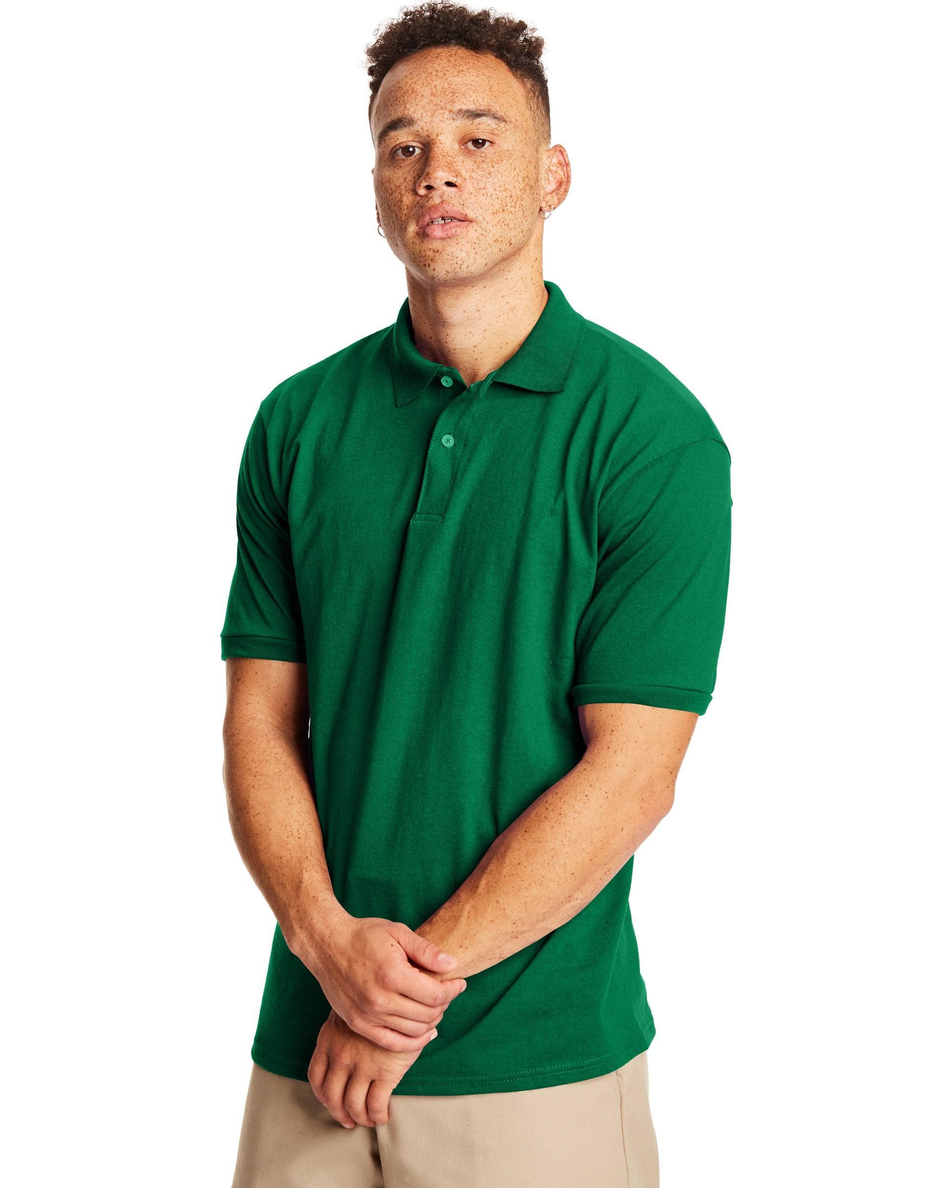 Hanes EcoSmart Mens Polo Shirt (Big & Tall Sizes Available) Maroon 2XL Product Image